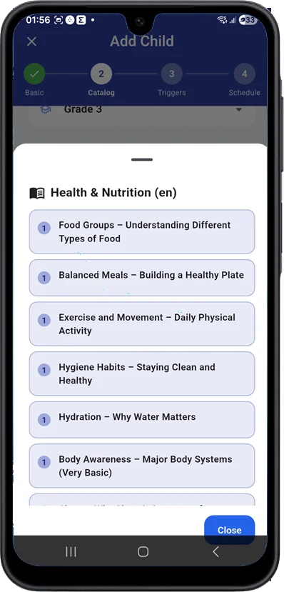 Health & Nutrition topics
